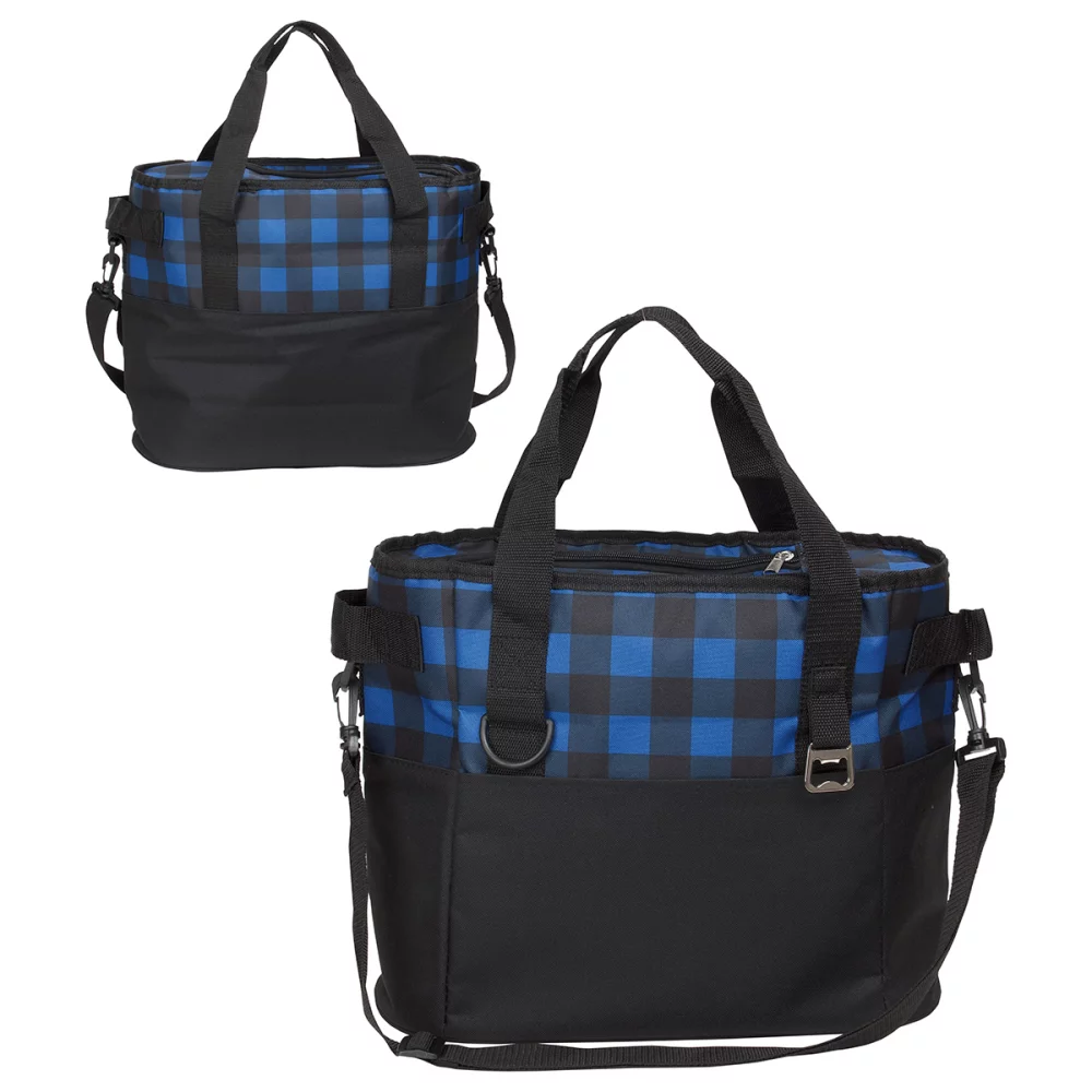 Plaid Insulated Cooler Bag
