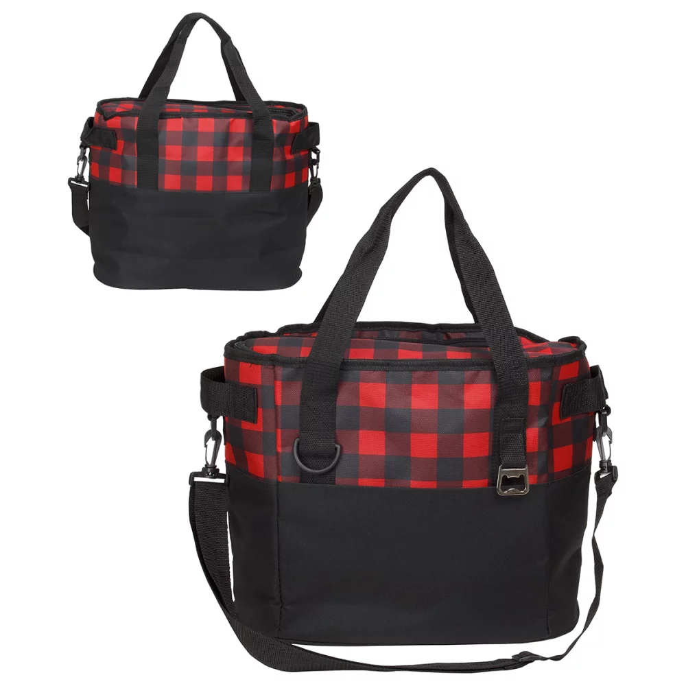 Plaid Insulated Cooler Bag