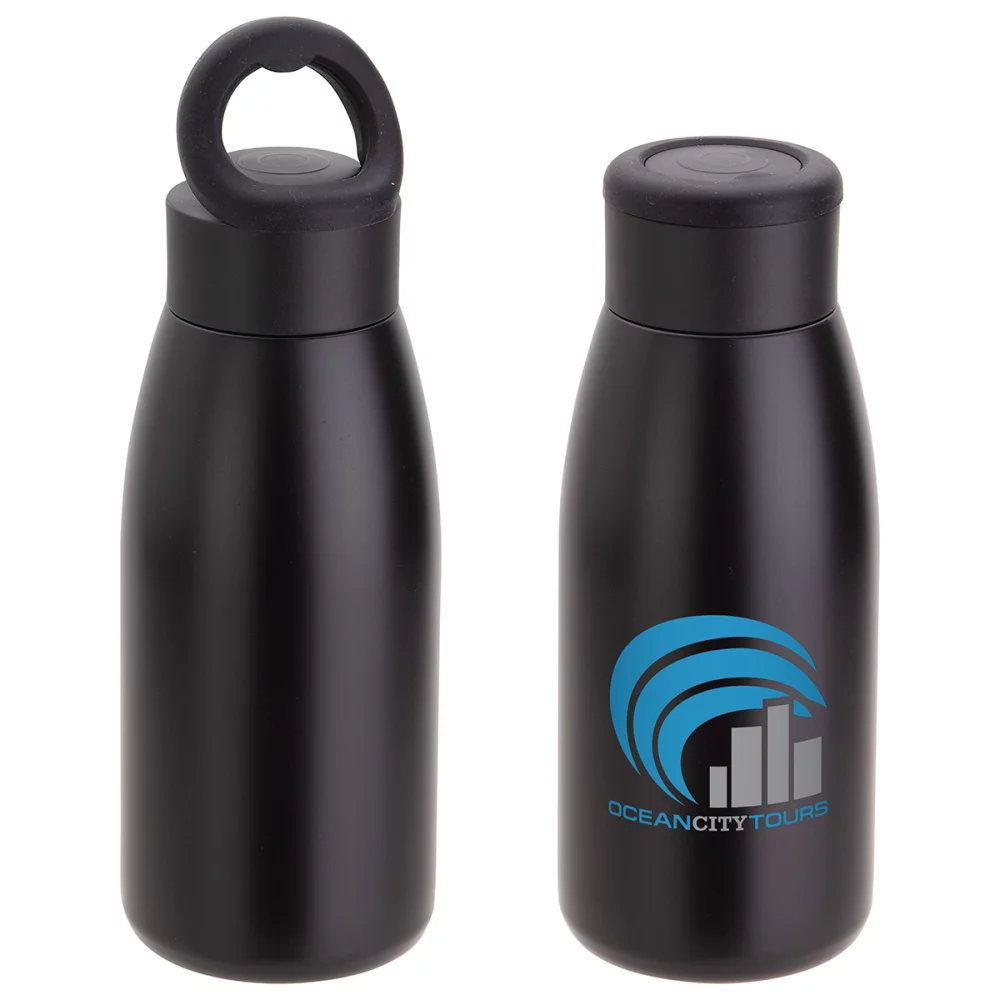 Bouteille en acier inoxydable plaqué cuivre isolée sous vide de 12 oz