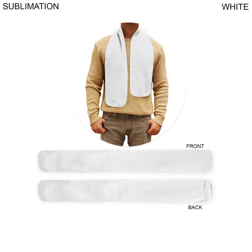 Team Scarf in Ultra Soft and Smooth Microfleece Scarf, 6x50, Sublimated Edge to Edge 1 side