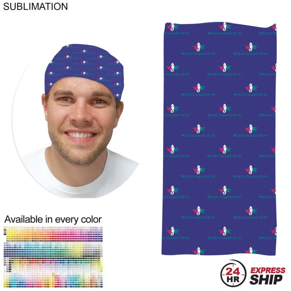 24 Hr Express Ship - Sublimated Multifunction Tubular Headwear (Fandanna Bandanna)