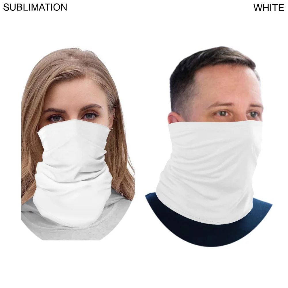 72 Hr Fast Ship - Sublimated BEST VALUE lightweight Seamless Neck Gaiter (In stock)