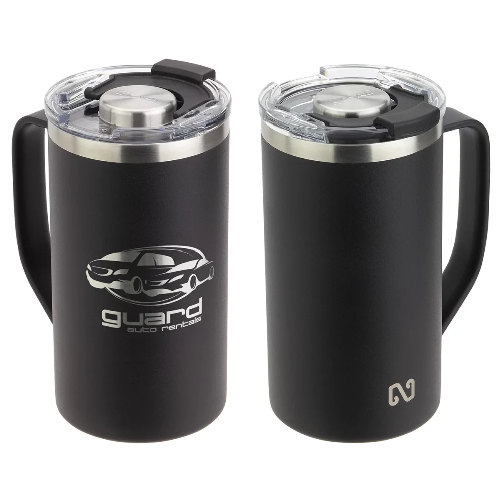 Mug double paroi en acier inoxydable NAYAD® Metro de 20 oz
