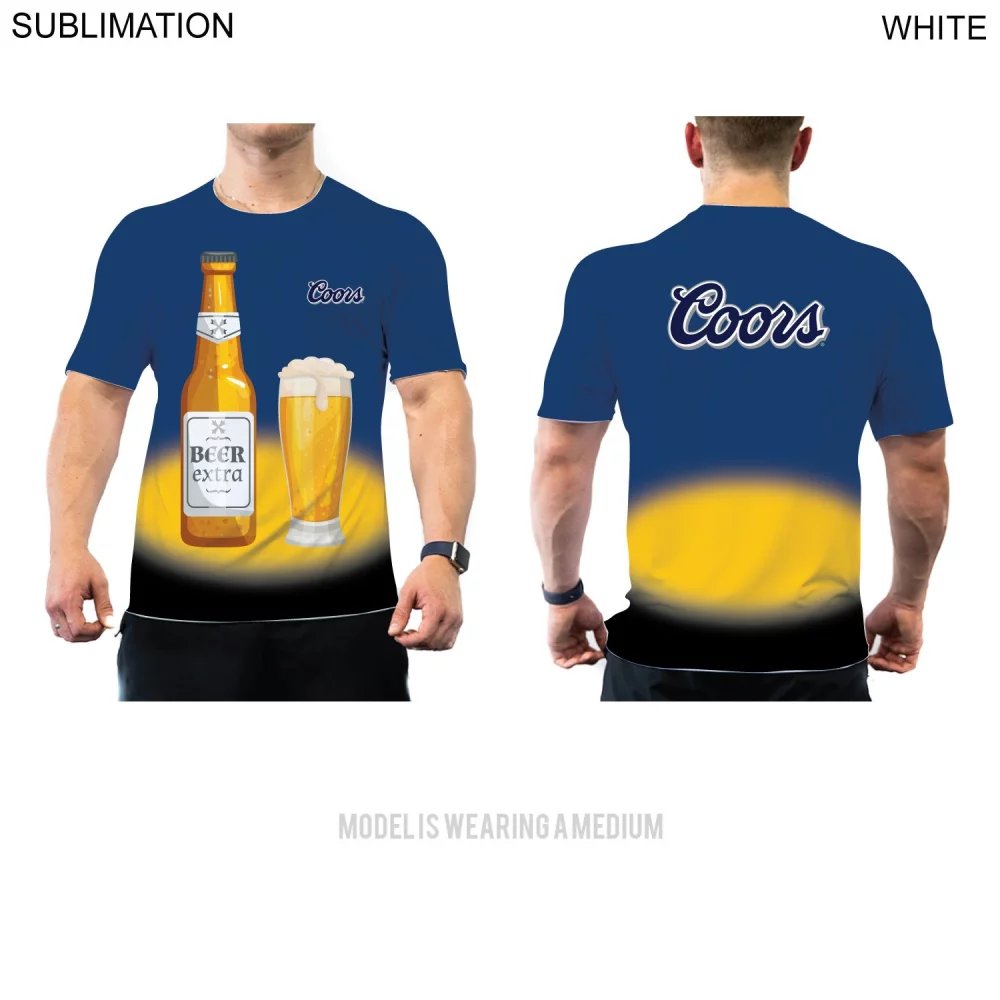 T-shirt de marque de produit, unisexe, tissu performant, AUCUN FRAIS DE CONFIGURATION