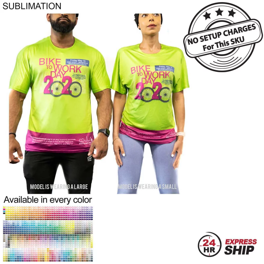 24 Hr Express Ship - Performance Unisex T-Shirt, NO SETUP CHARGE