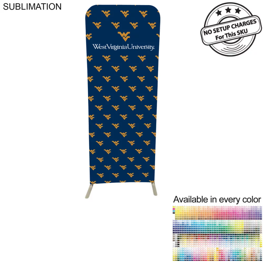 Kit d'affichage mural droit EuroFit School University 2'W x 78"H avec graphiques en couleur recto verso