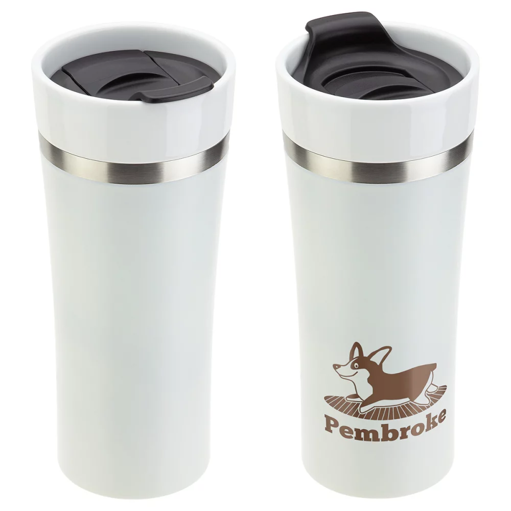 Pembroke 13 oz Ceramic + Stainless Steel Tumbler