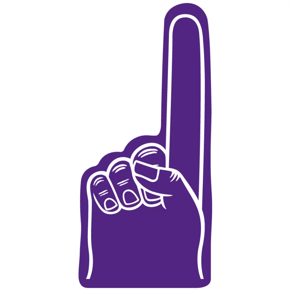 Main en mousse de 16"