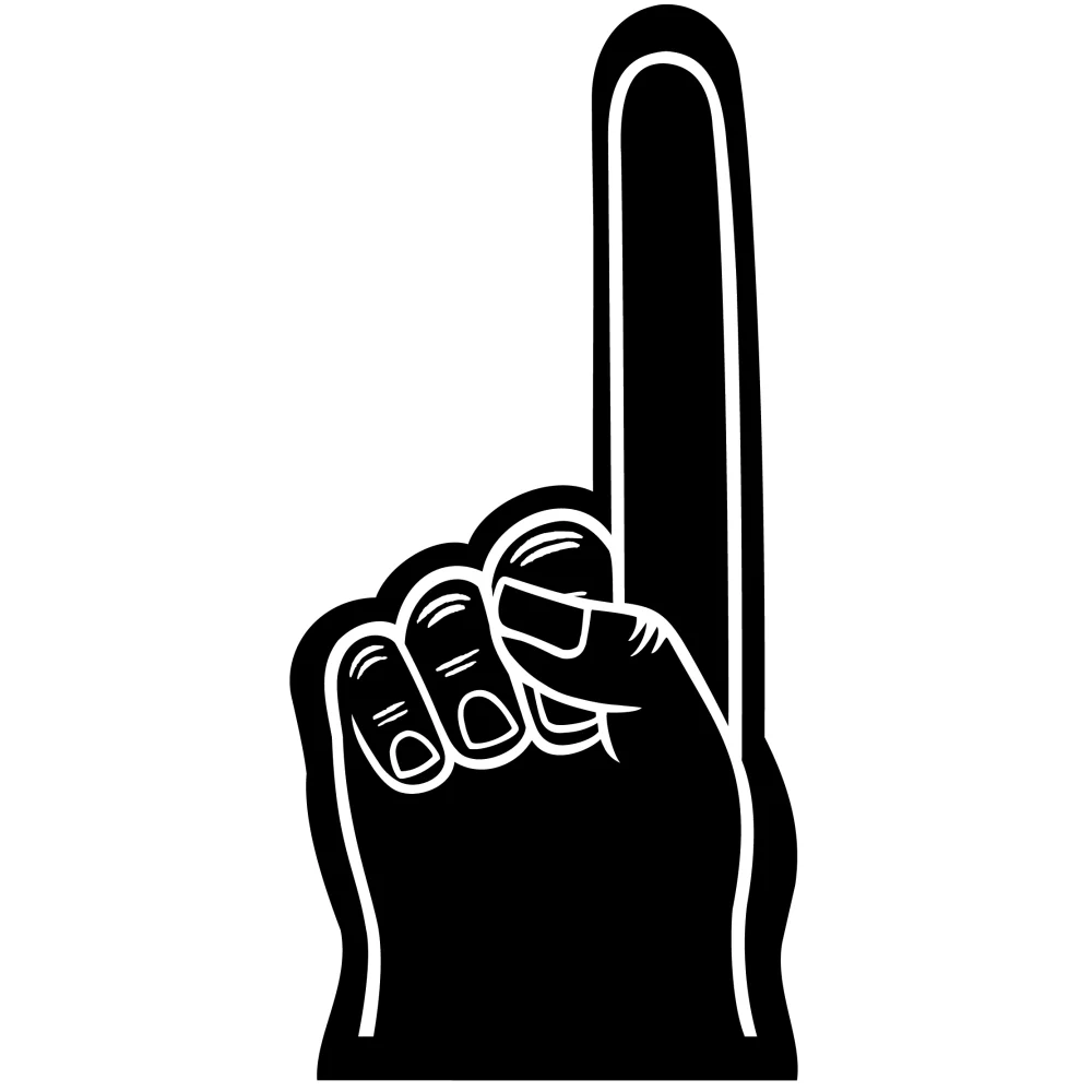 Main en mousse de 18 pouces