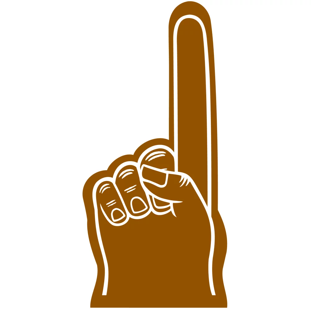 Main en mousse de 18 pouces