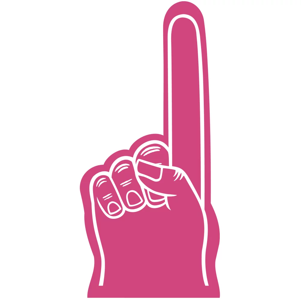 Main en mousse de 18 pouces