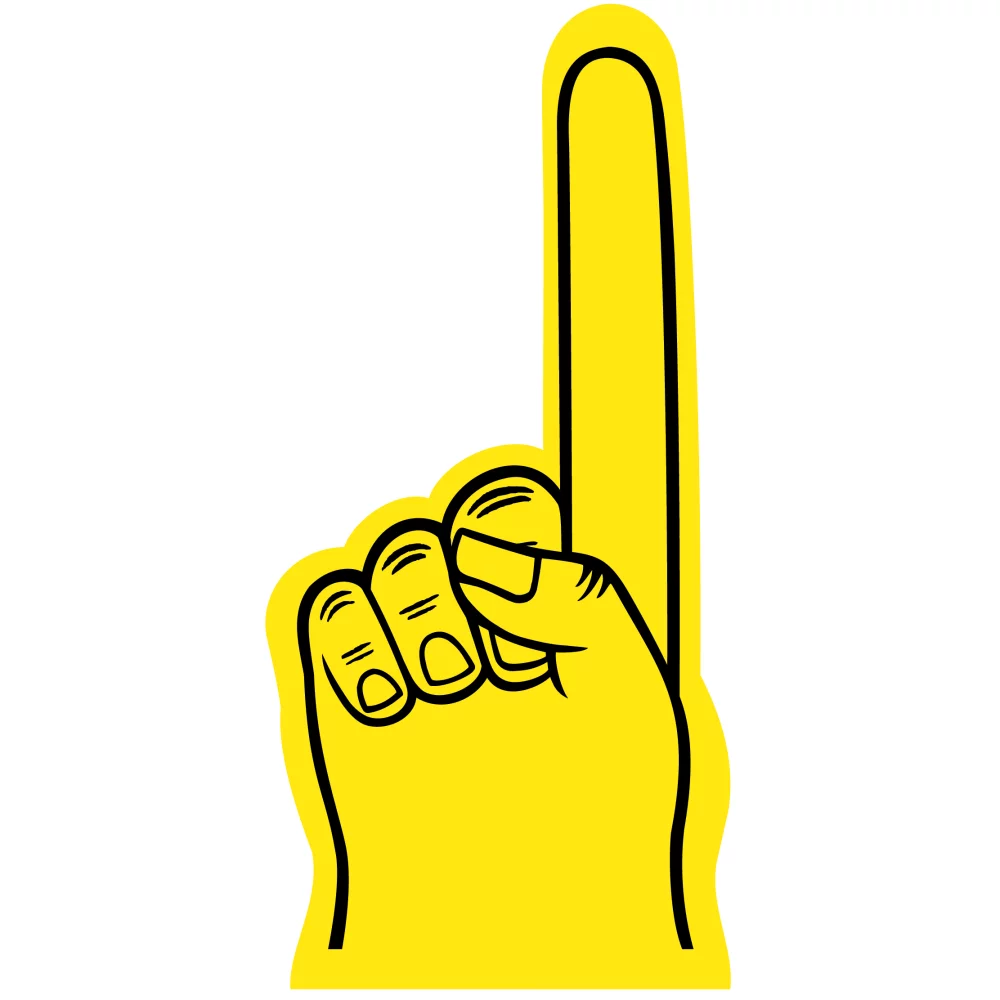 Main en mousse de 18 pouces