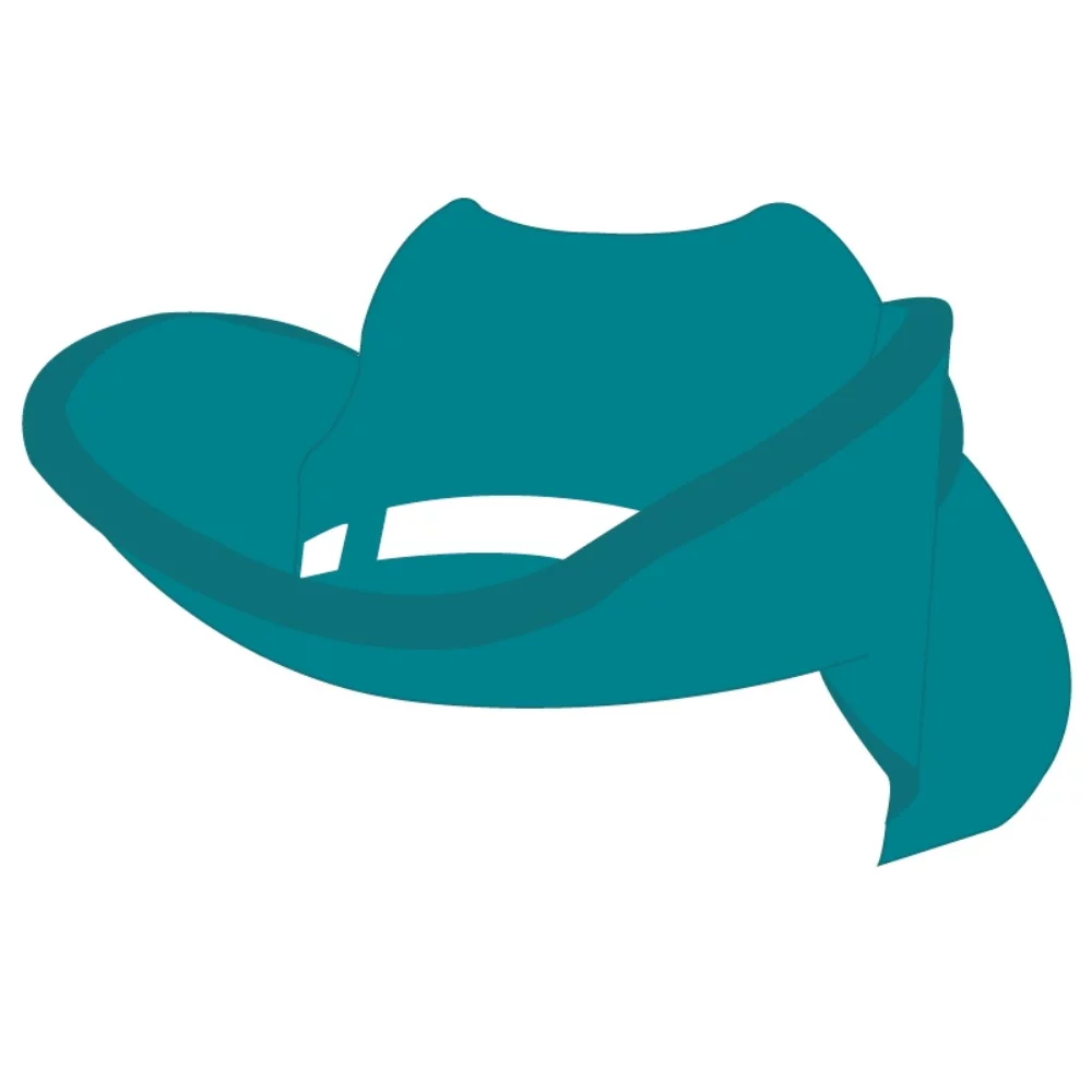 Foam Visor - Small Cowboy Hat