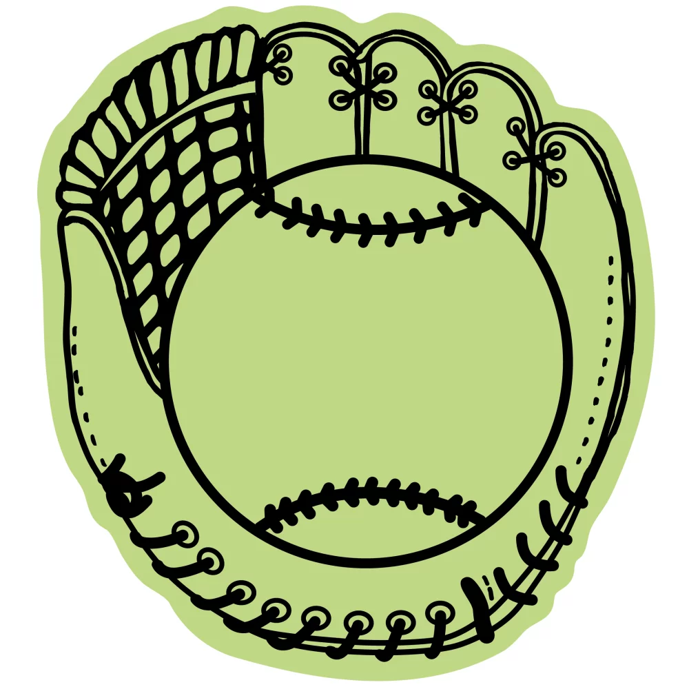 Mitt de baseball en mousse