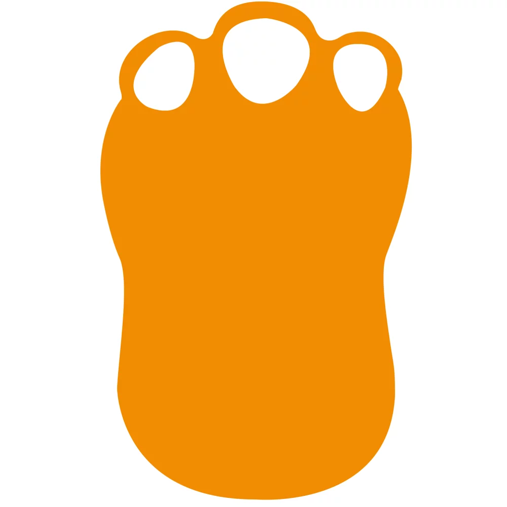 Moufle en forme de patte de dinosaure en mousse