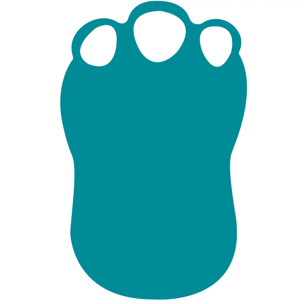 Moufle en forme de patte de dinosaure en mousse