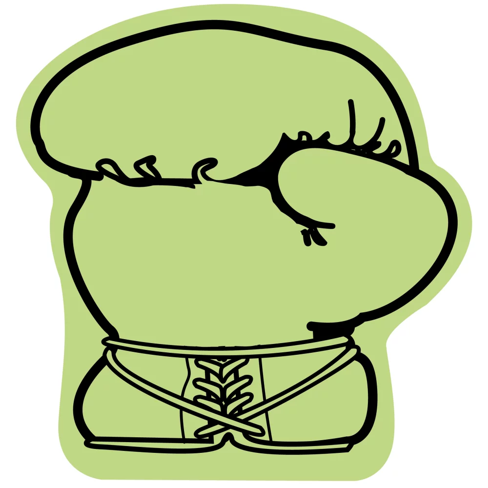 Gant de boxe en mousse agitant