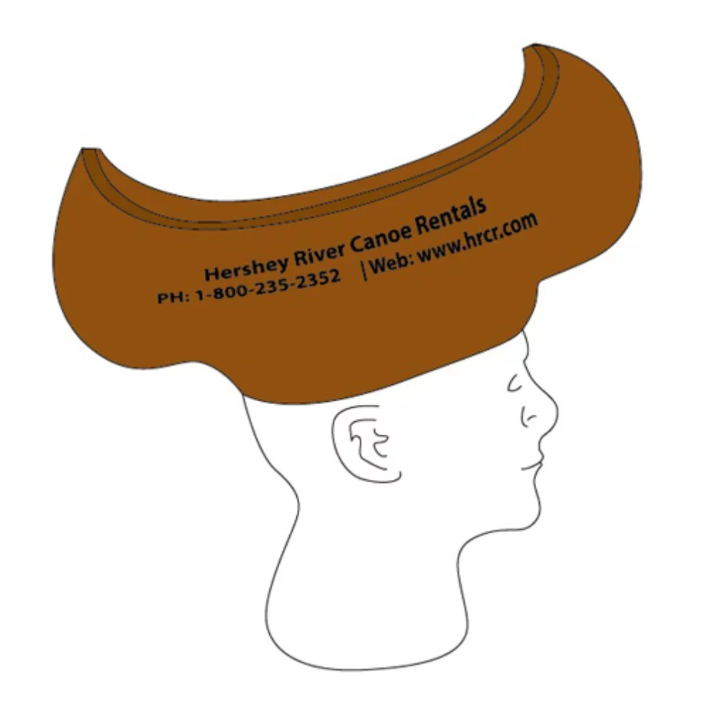 Chapeau en mousse pour canoë