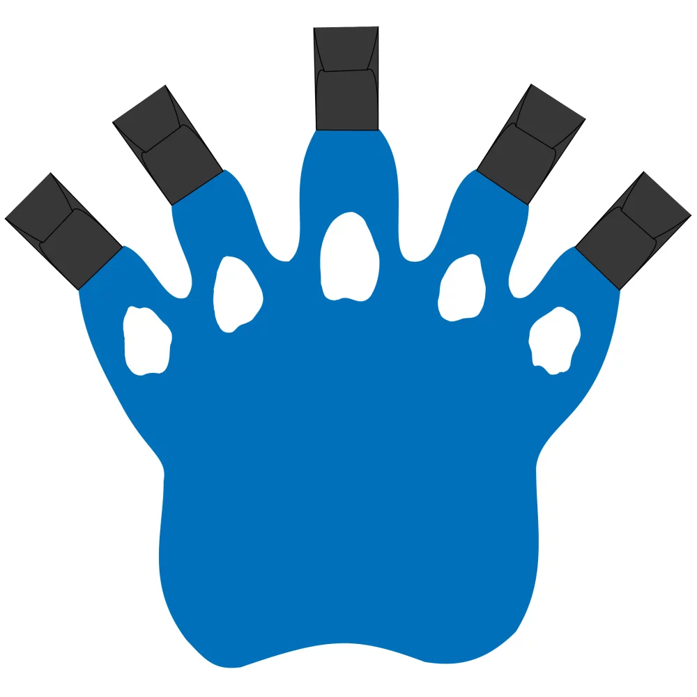 Foam Paw Cheering Mitt w/Claws