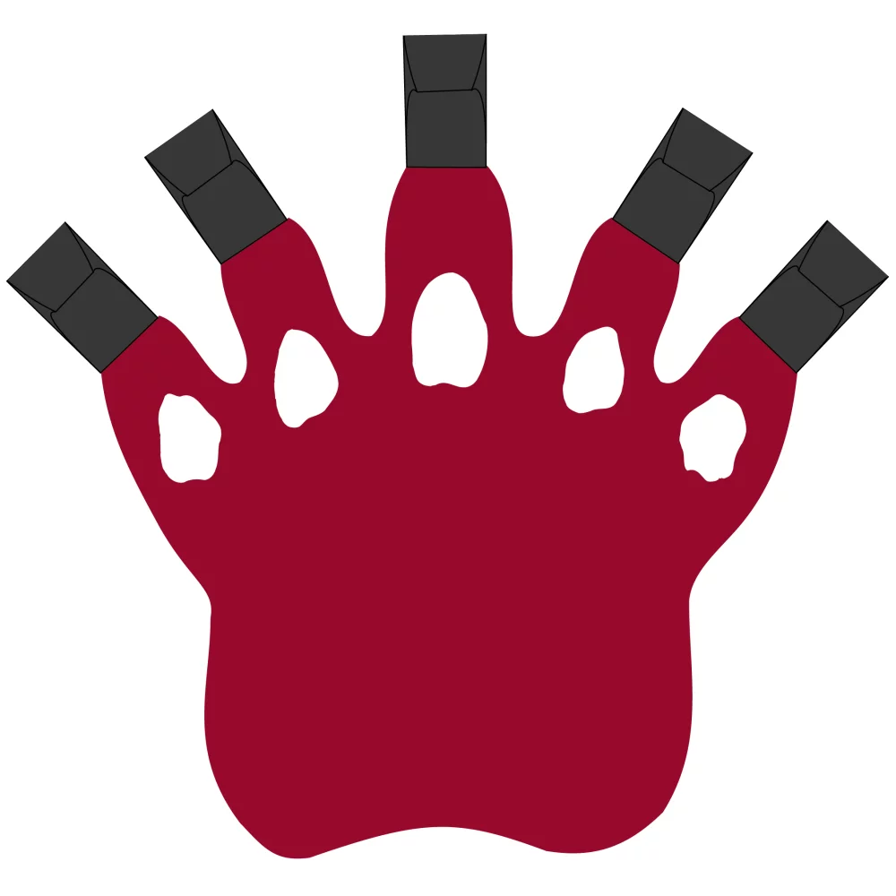 Foam Paw Cheering Mitt w/Claws