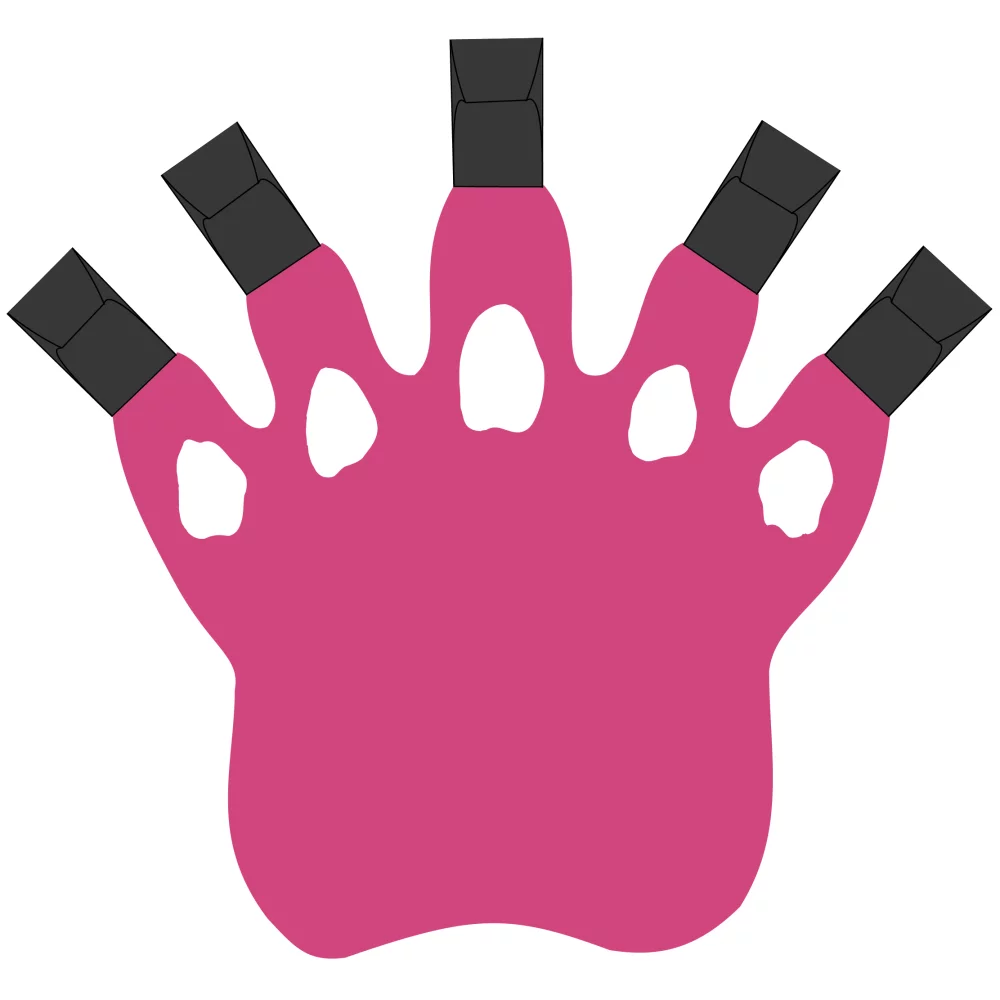 Foam Paw Cheering Mitt w/Claws