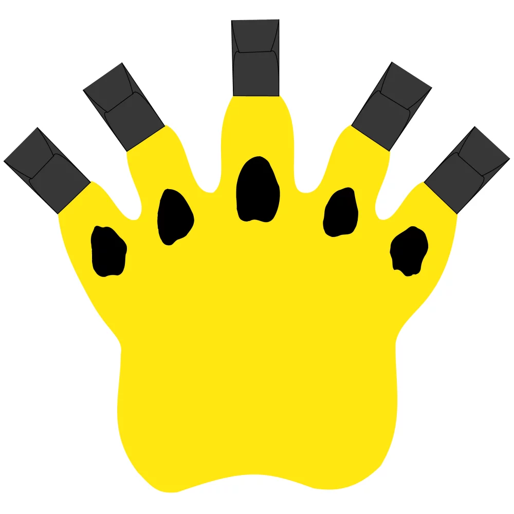 Mittain de soutien en mousse avec griffes