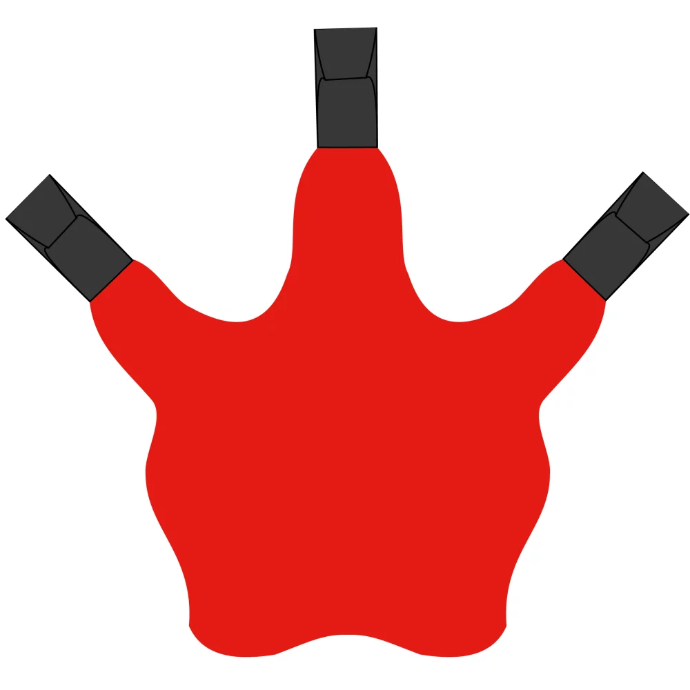 3 Talon Claw Foam Cheer Mitt