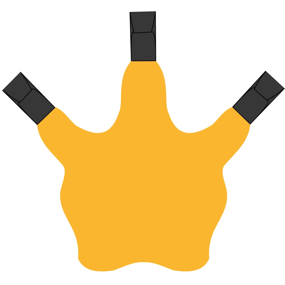 3 Talon Claw Foam Cheer Mitt