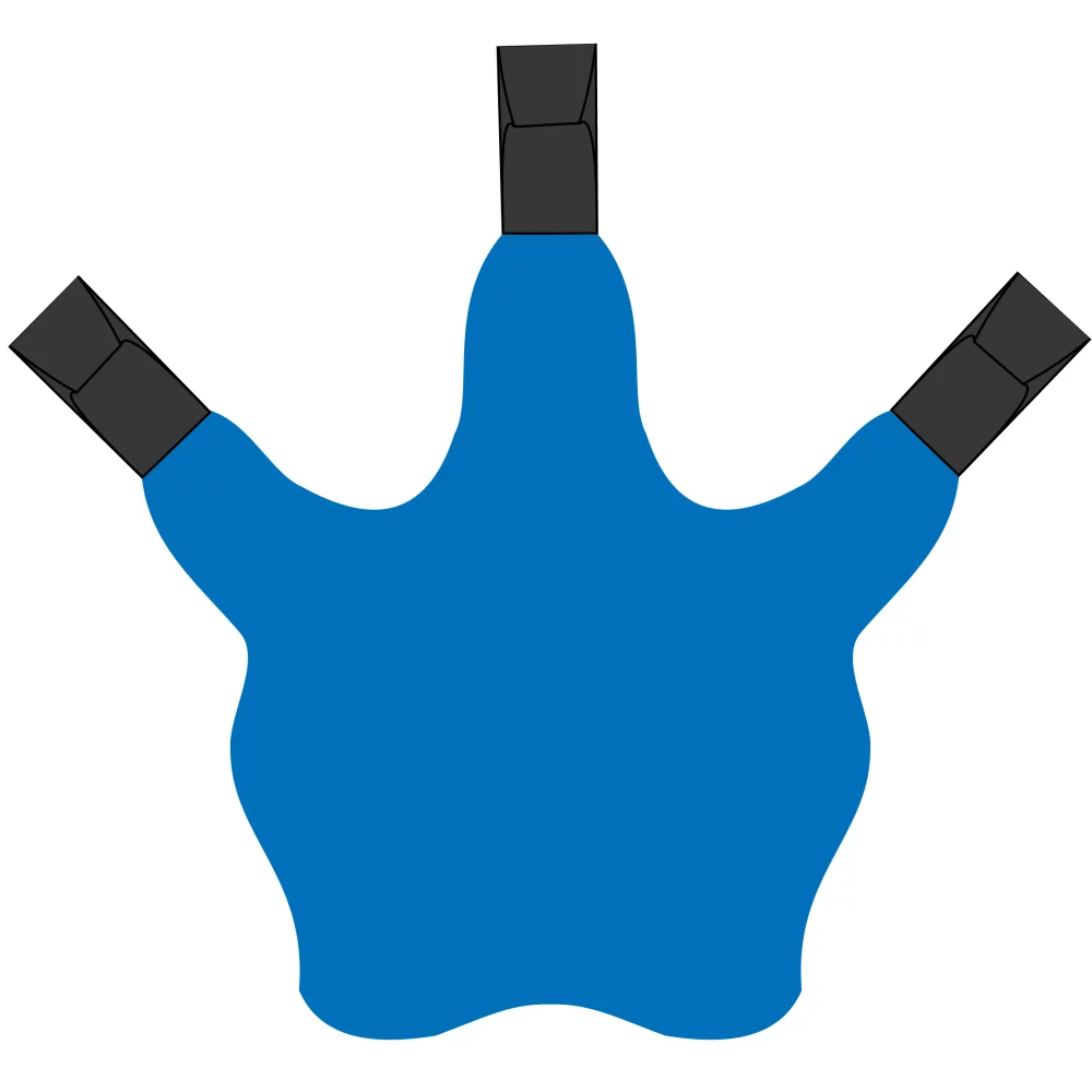 3 Gant de pom-pom girl en mousse Talon Claw