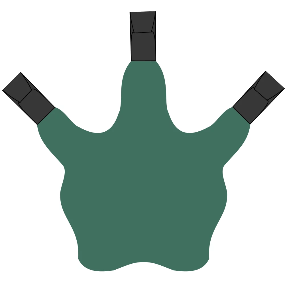 3 Talon Claw Foam Cheer Mitt