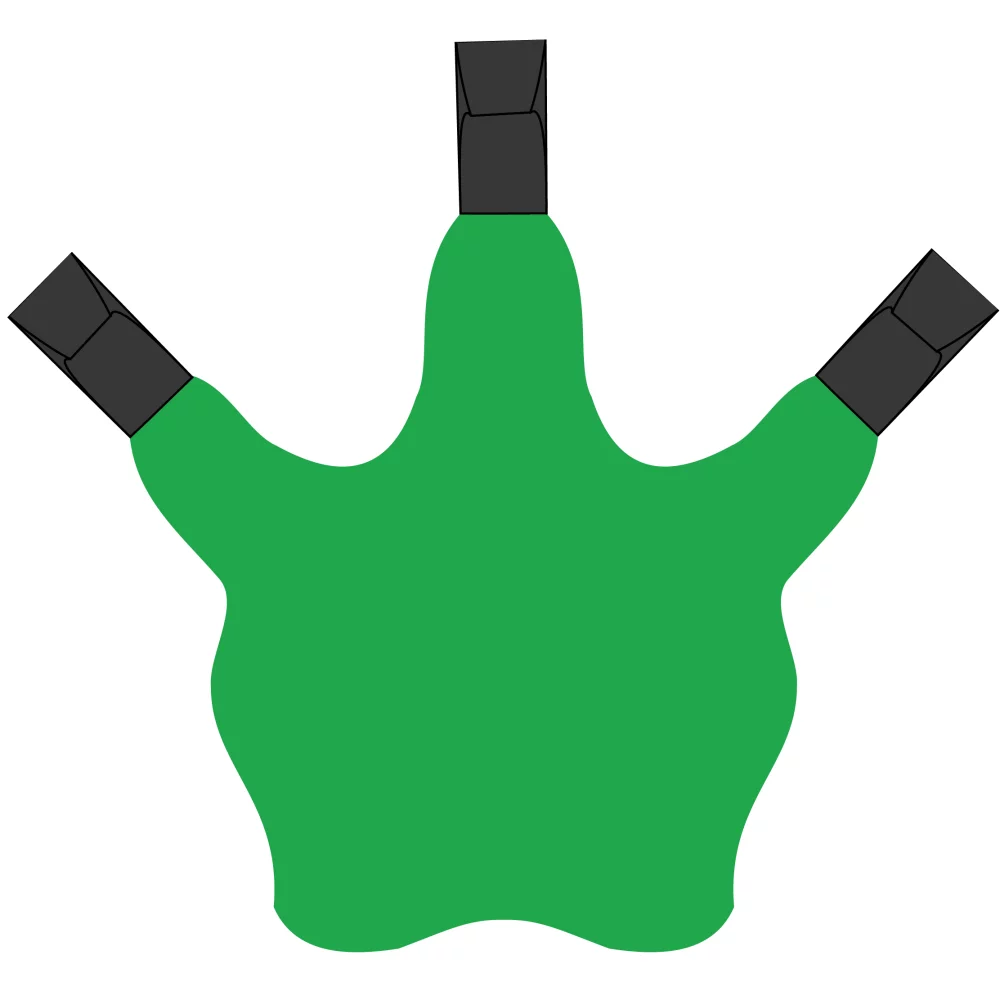 3 Gant de pom-pom girl en mousse Talon Claw