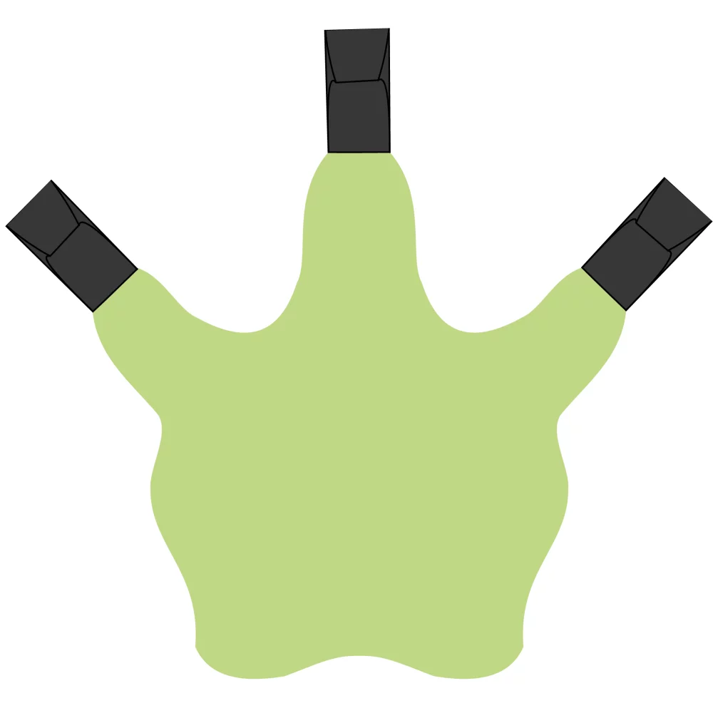 3 Talon Claw Foam Cheer Mitt