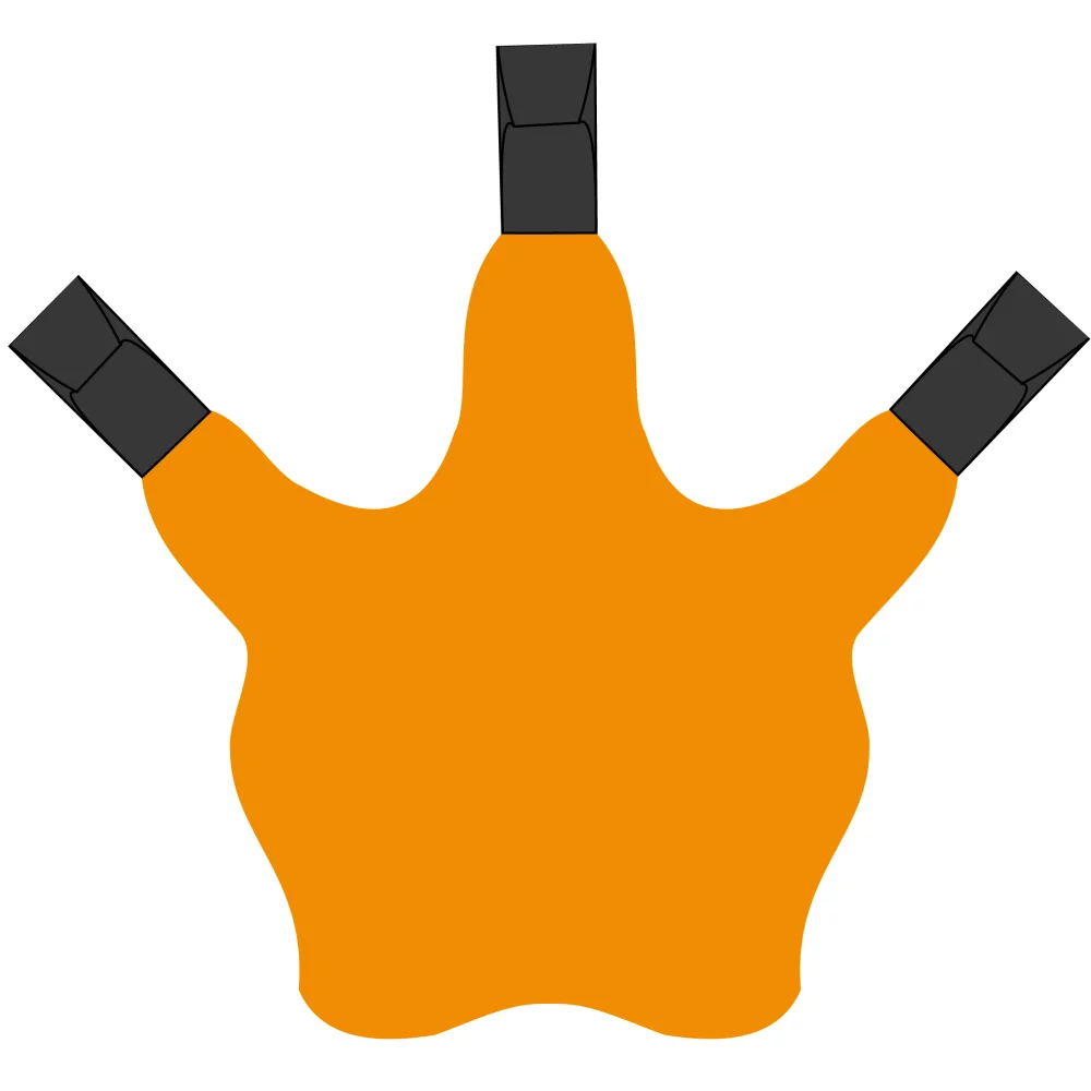 3 Talon Claw Foam Cheer Mitt
