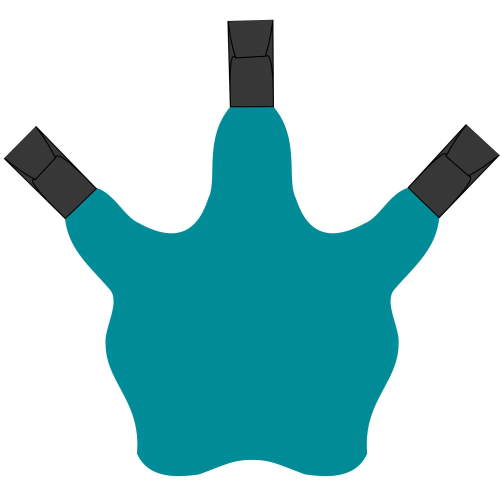 3 Talon Claw Foam Cheer Mitt