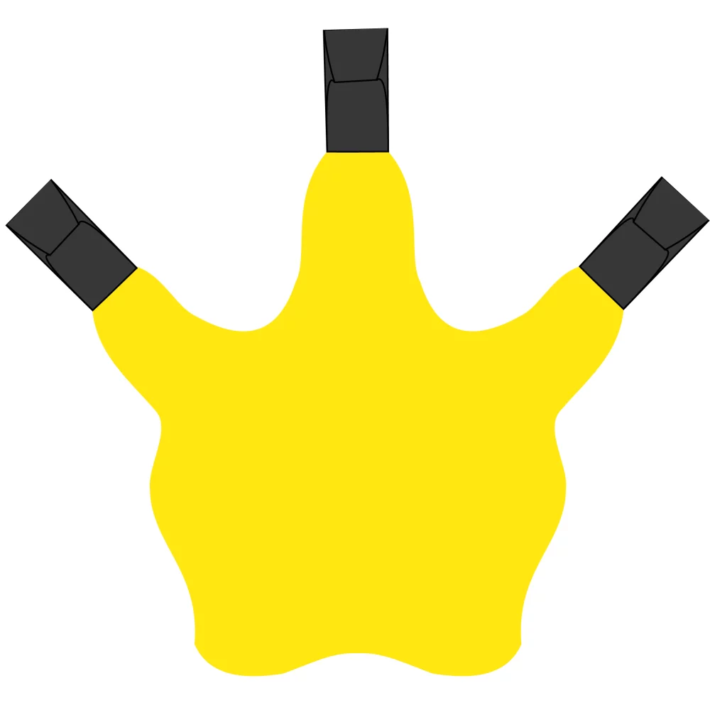 3 Gant de pom-pom girl en mousse Talon Claw