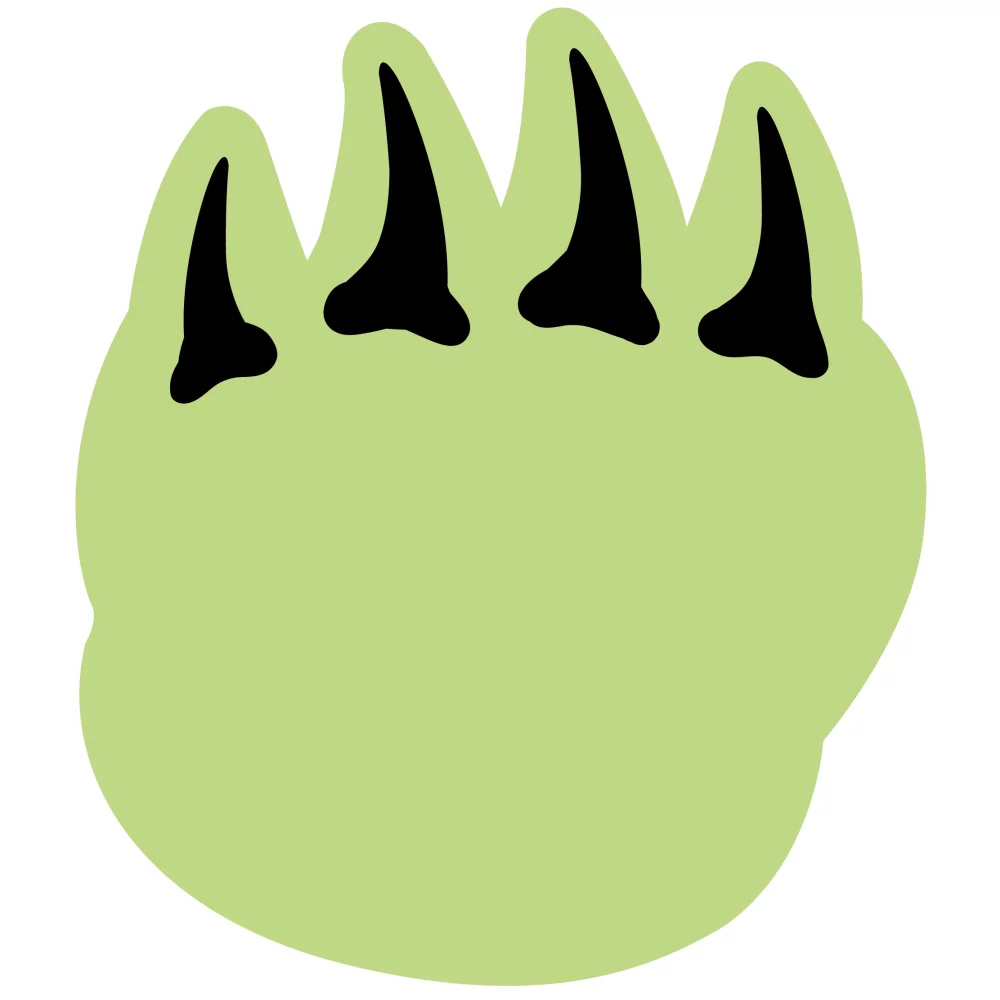 Mittain de soutien en forme de griffe de dragon en mousse