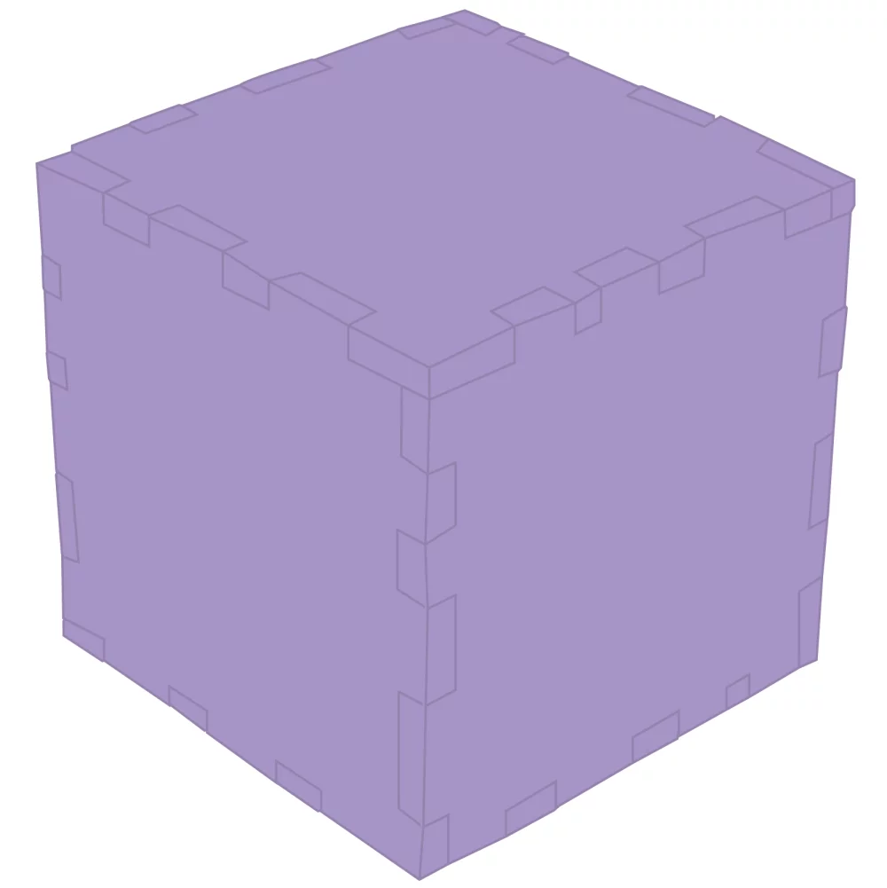 Cube de puzzle de 3"