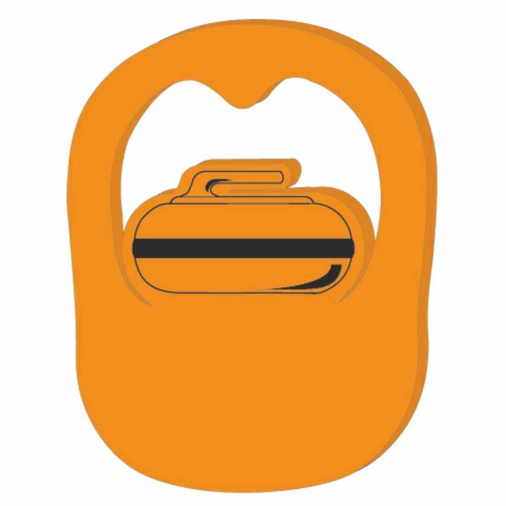 Pop-Up Visor - Curling Rock