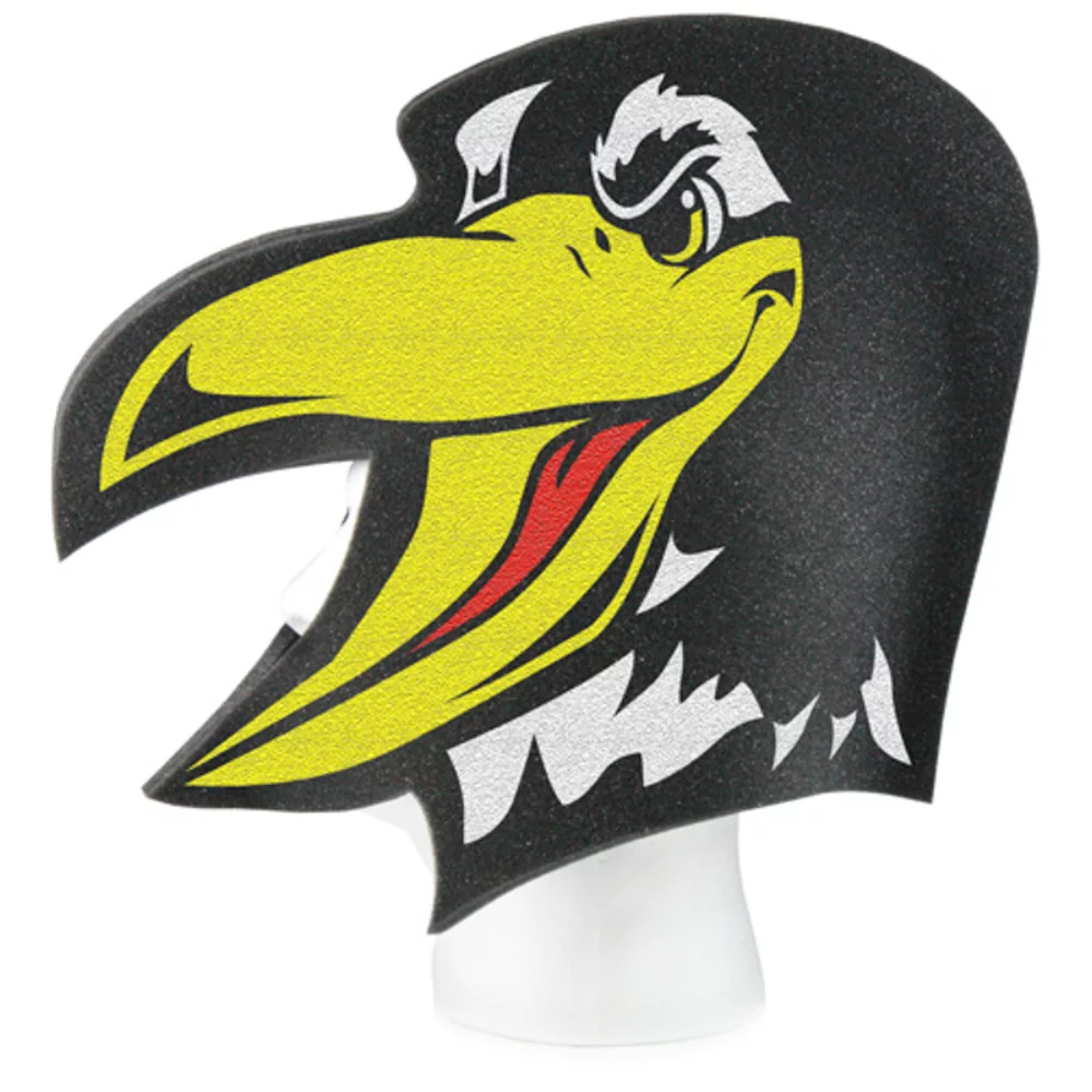 Chapeau en mousse en forme d'aigle