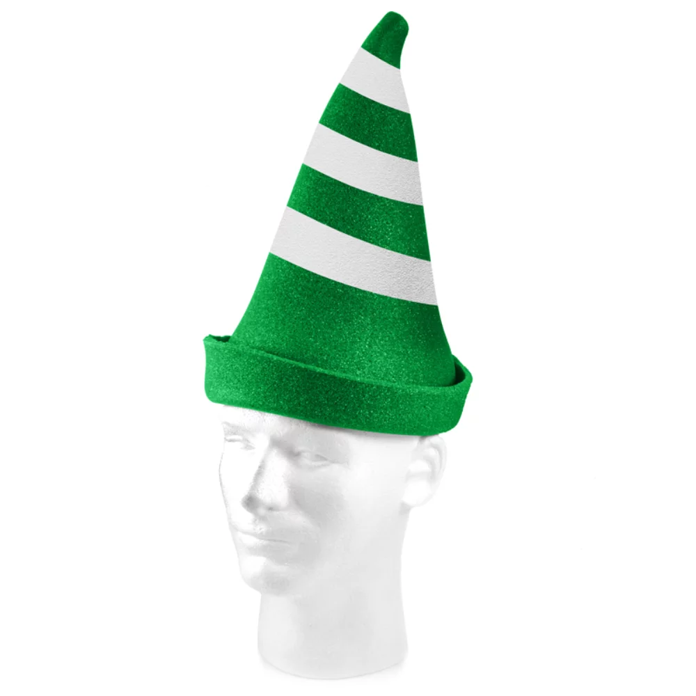 Chapeau de lutin de Noël en mousse