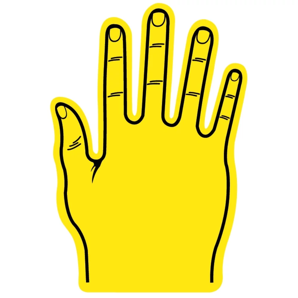 Mittain de soutien en mousse "High-Five" de 16"