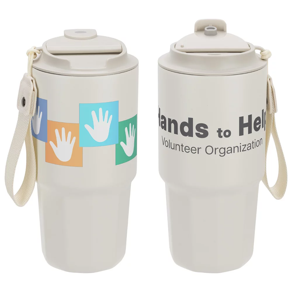 Gobelet isotherme en acier inoxydable SENSO® Dash de 21 oz avec dragonne.