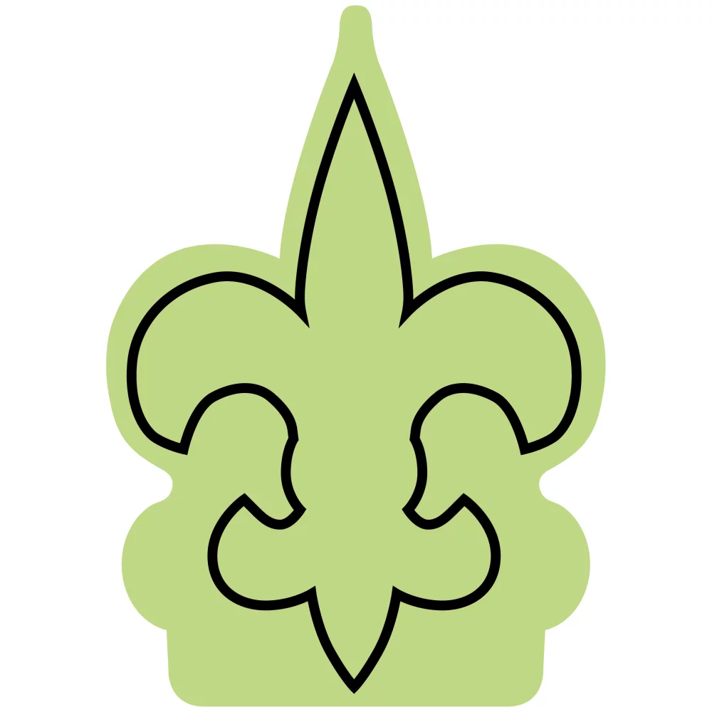 Fleur De Lys Foam Mitt