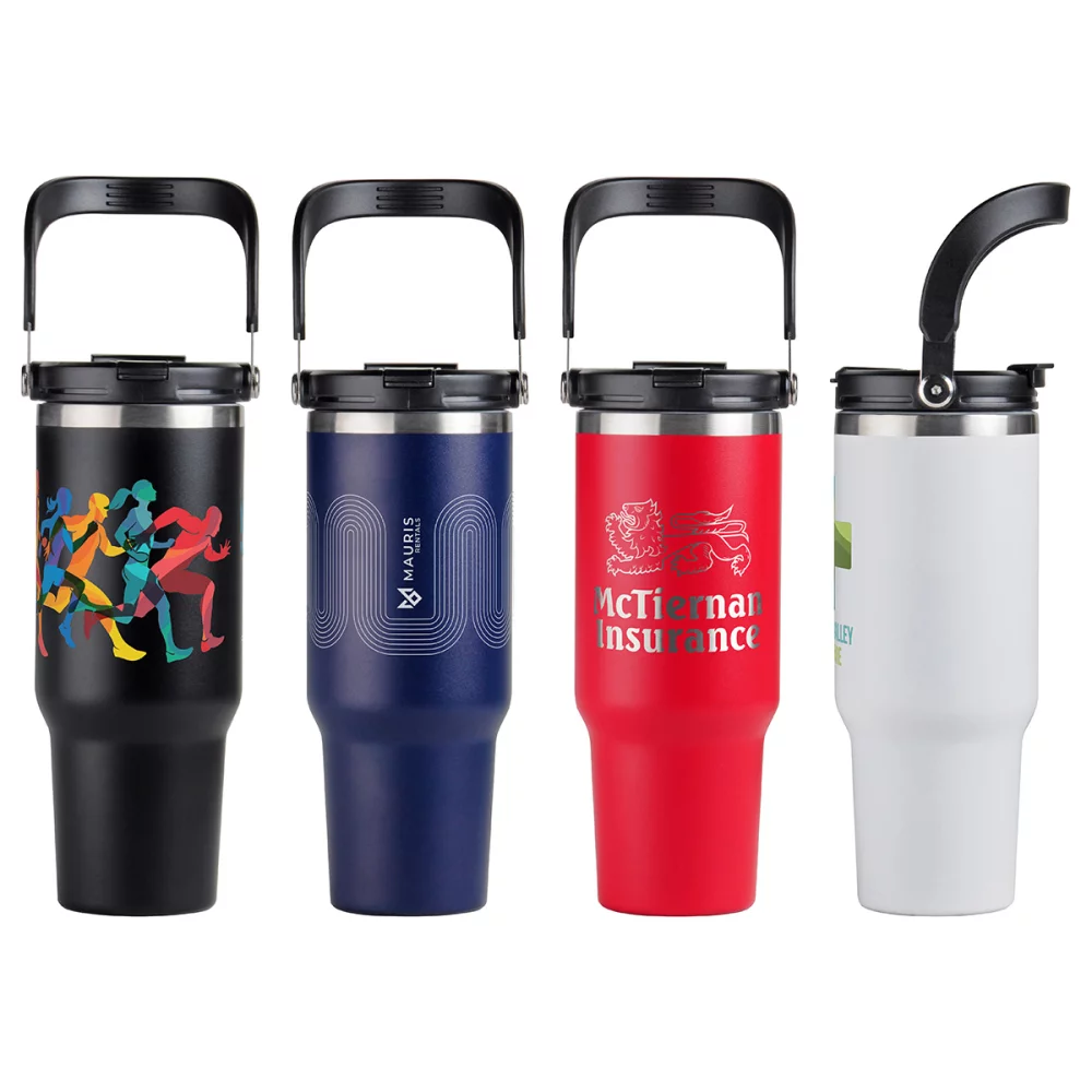 Gobelet de voyage en acier inoxydable isolé sous vide SENSO® Venture DuoFlow de 40 oz