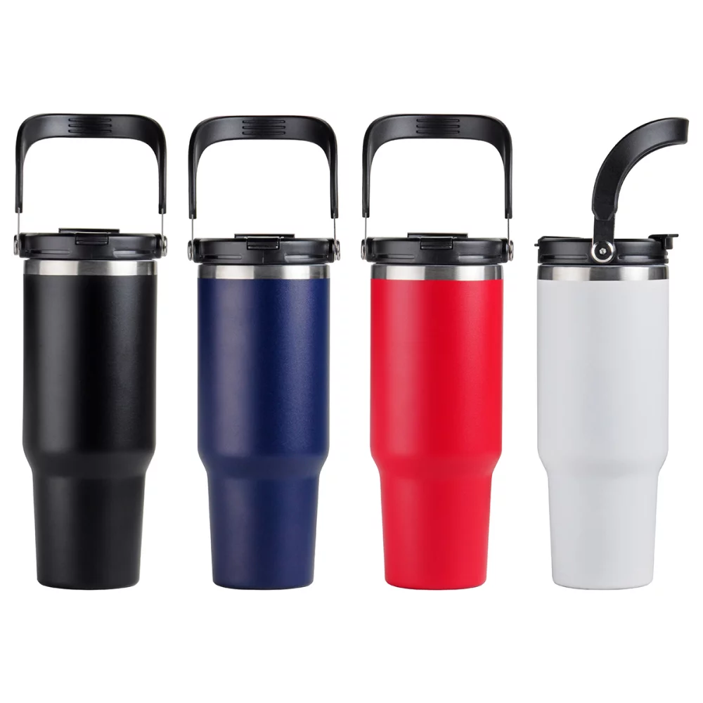 Gobelet de voyage en acier inoxydable isolé sous vide SENSO® Venture DuoFlow de 40 oz