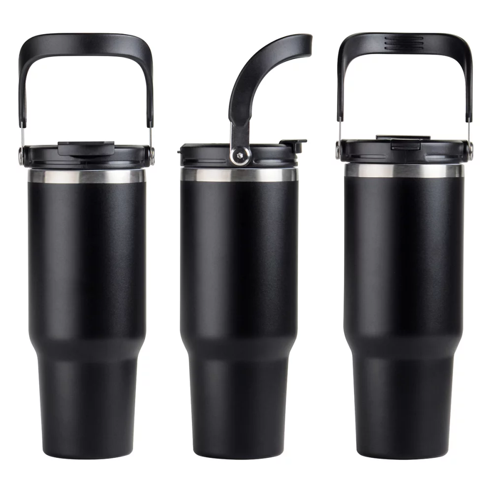 Gobelet de voyage en acier inoxydable isolé sous vide SENSO® Venture DuoFlow de 40 oz