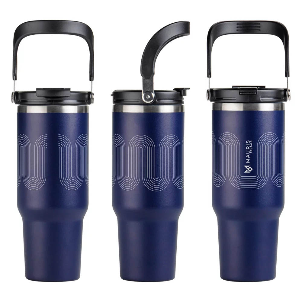 Gobelet de voyage en acier inoxydable isolé sous vide SENSO® Venture DuoFlow de 40 oz
