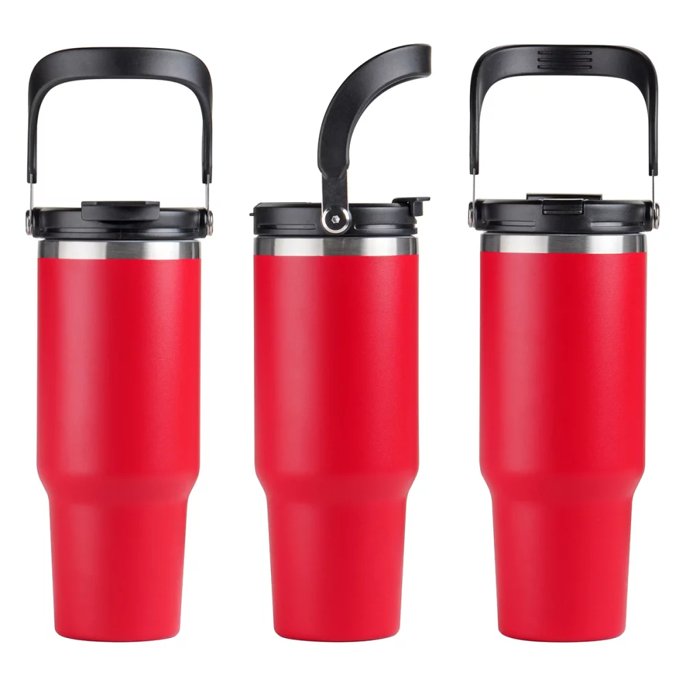 Gobelet de voyage en acier inoxydable isolé sous vide SENSO® Venture DuoFlow de 40 oz