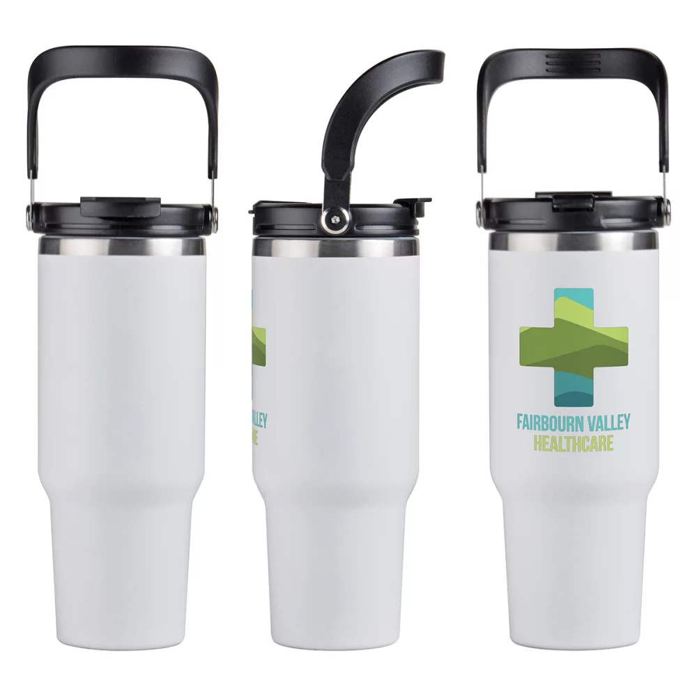 Gobelet de voyage en acier inoxydable isolé sous vide SENSO® Venture DuoFlow de 40 oz