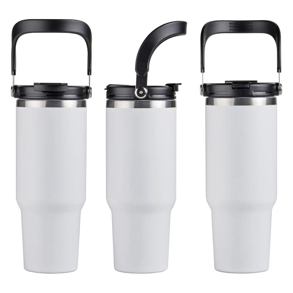 Gobelet de voyage en acier inoxydable isolé sous vide SENSO® Venture DuoFlow de 40 oz